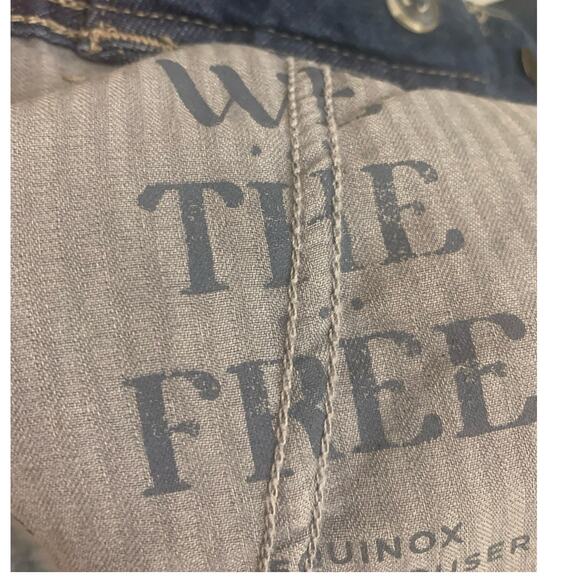 Free People We The Free Wide Leg NWOT Jeans 29 Blue Equinox Parachute High Rise - Picture 13 of 13